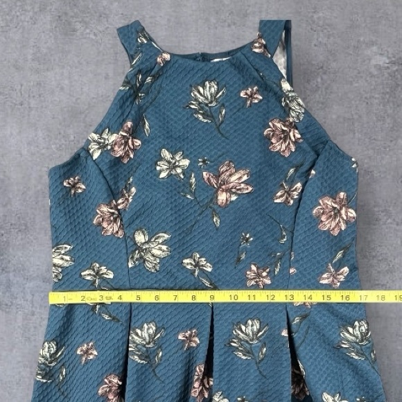 Xhilaration Target Blue Floral A-Line Dress Sz: XL - Picture 7 of 9